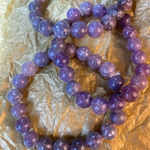 Purple grape agate crystal